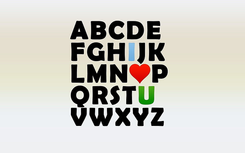 u alphabet wallpaper
