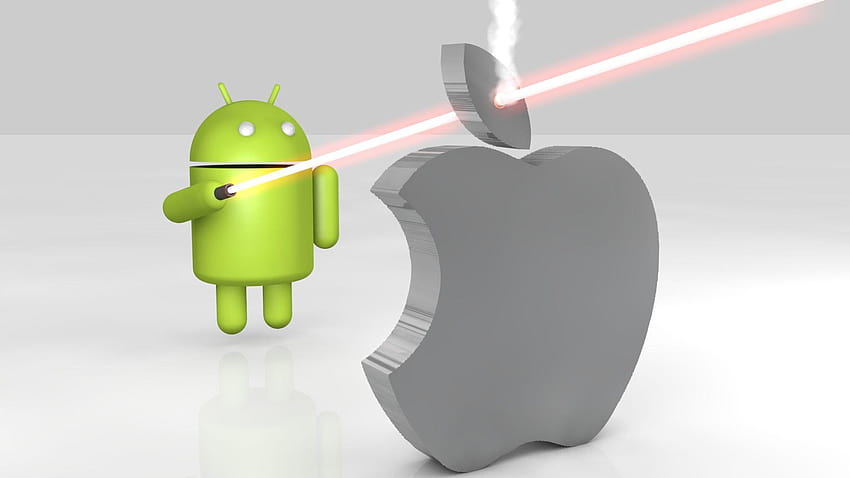 Sfondi Android Vs Apple, Apple Vs Android Sfondo HD