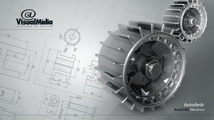Autocad Technical Drawing For HD wallpaper