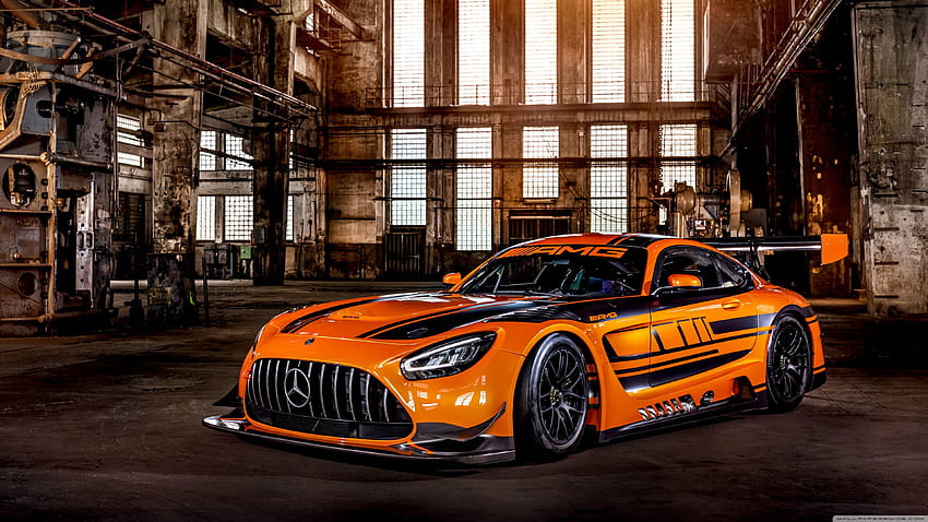 Orange Mercedes AMG GT3 Race Car 2019 Ultra 배경: 및 울트라와이드 및 노트북: 멀티 디스플레이, 듀얼 및 트리플 모니터: 태블릿: 스마트폰, 자동차 PC HD 월페이퍼