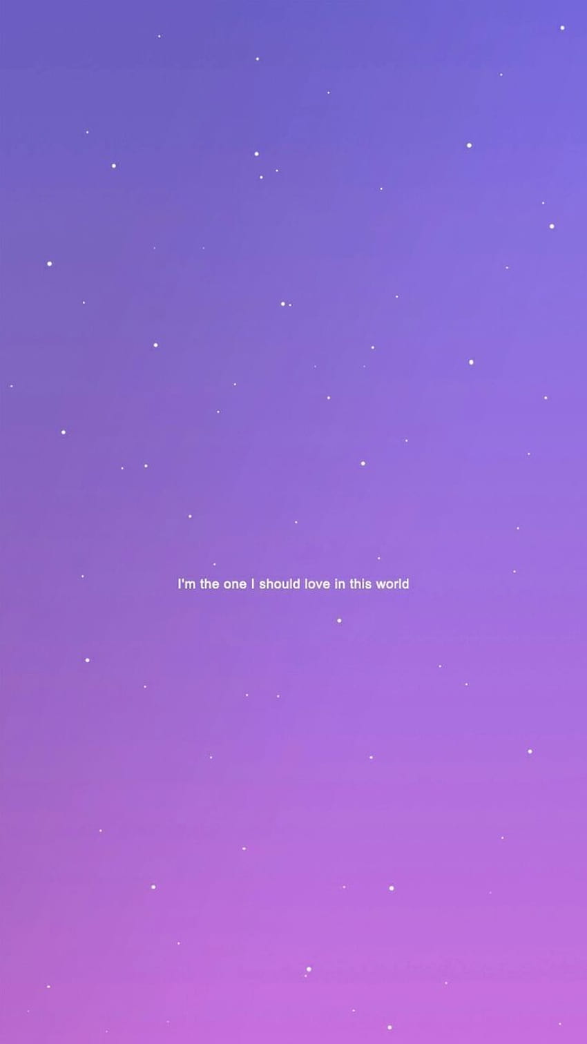 Пурпурни естетични цитати, тъжно лилаво HD тапет за телефон