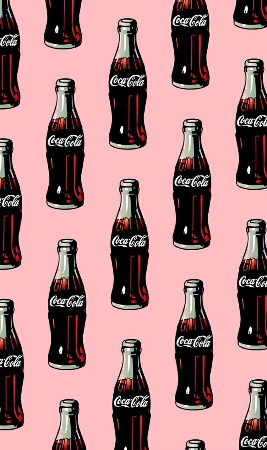 coca cola, botella und lebensmittel, coca cola vintage logo HD-Handy-Hintergrundbild