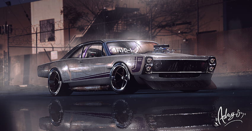 Muscle Car Graphical Art, Cars, Backgrounds, and HD wallpaper