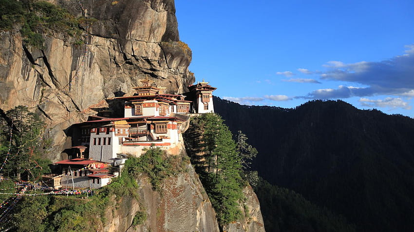 Guia de viagem do Butão, templo ninho de tigres papel de parede HD