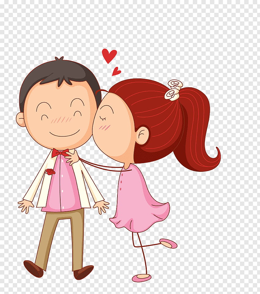 Boy and girl kiss cartoon HD wallpapers | Pxfuel