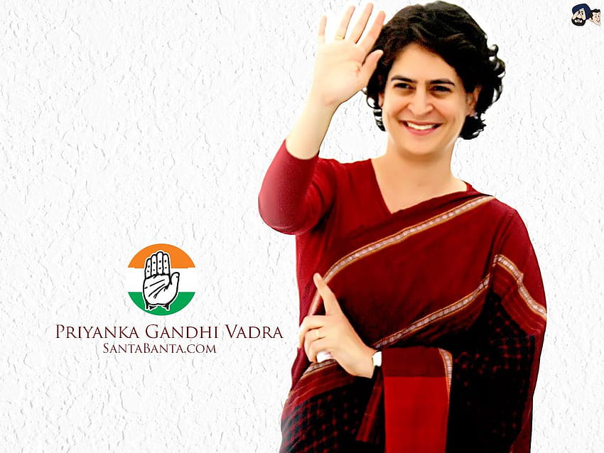 Priyanka Gandhi Vadra, kongres nasional India Wallpaper HD