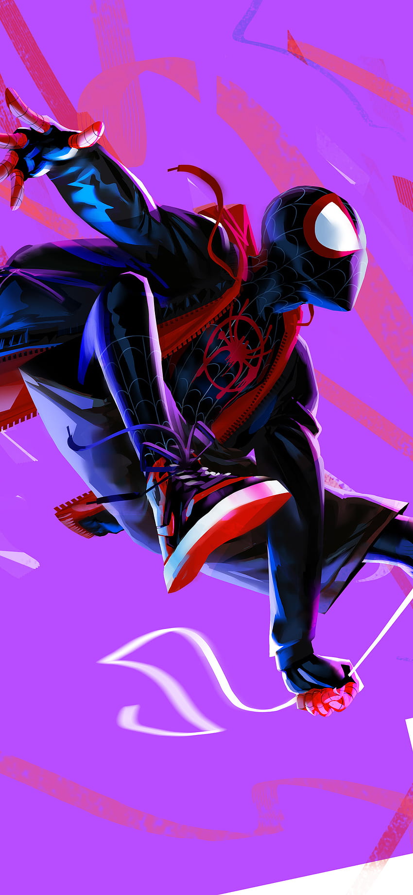 1125x2436 Miles Morales In Spider Man Into The Spider Verse Artwork Iphone XS,Iphone 10,Iphone X , Backgrounds, and, spider man into the spider verse iphone HD phone wallpaper
