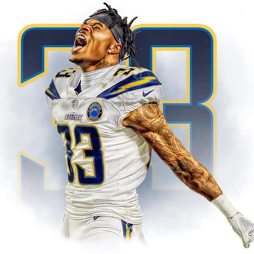 Derwin James, “core” player. Football cards inspired wallpaper : r/Chargers