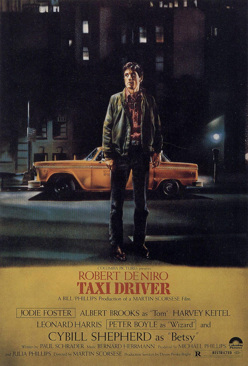 タクシー ドライバー, ロバート デ ニーロ, 映画のポスター :: HD電話の壁紙