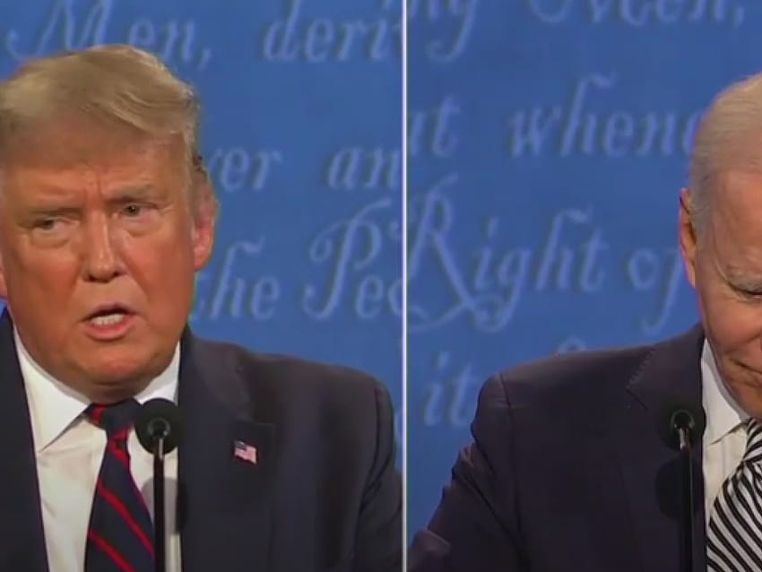 Debate Trump Vs Biden: Presidente Trump e ex-vice-presidente Joseph R papel de parede HD