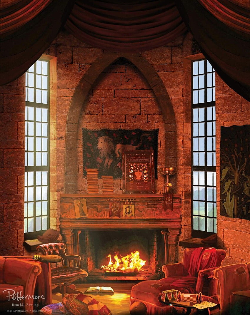 Harry Potter Common Room on Dog HD phone wallpaper