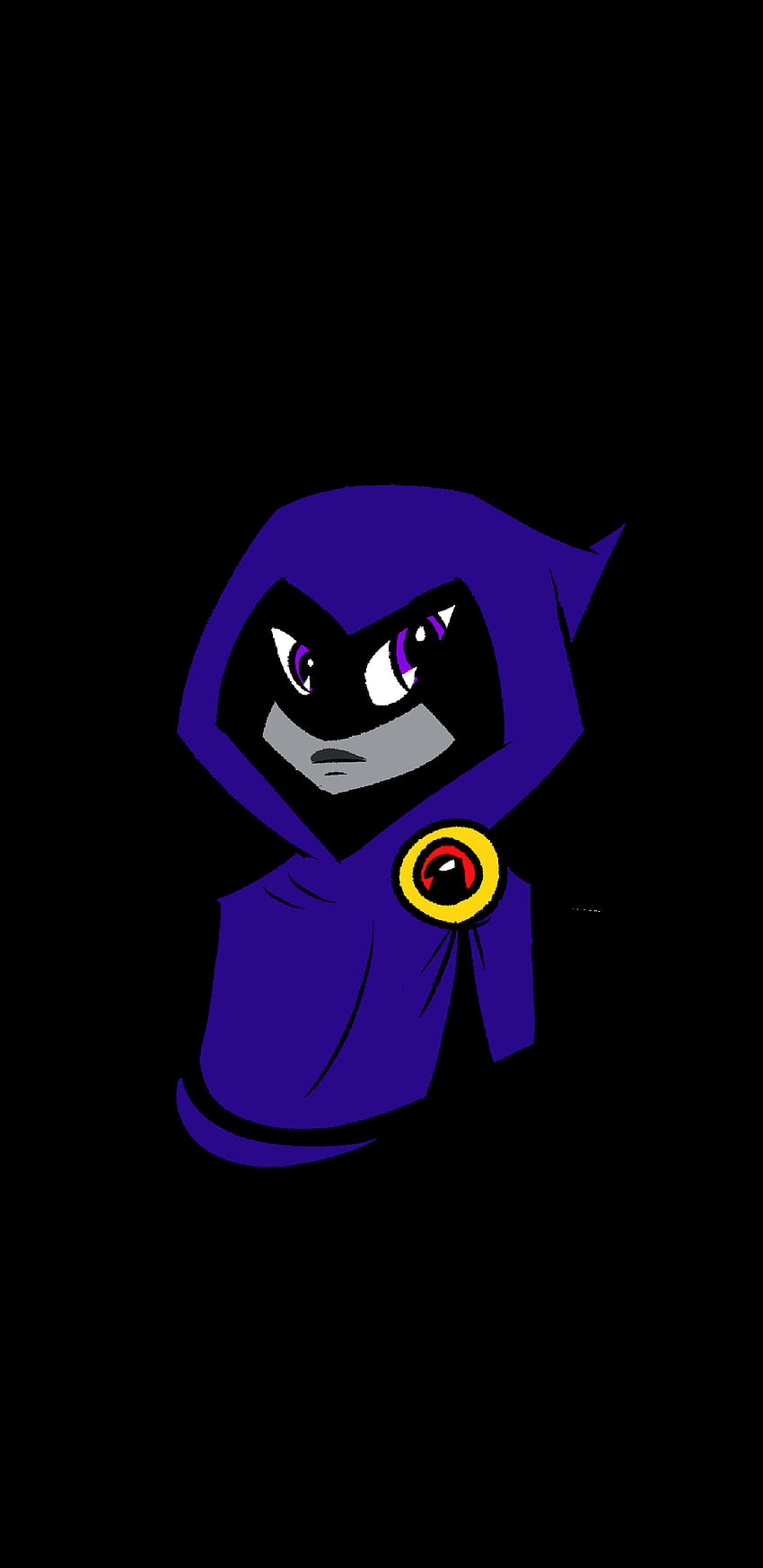 I couldn't find any AMOLED phone of Raven, so I made my, cartoon amoled HD phone wallpaper