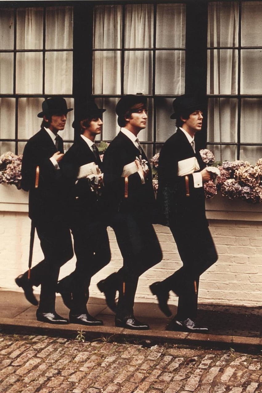 Beatles Top Hats Umbrellas Android, the beatles android HD phone wallpaper