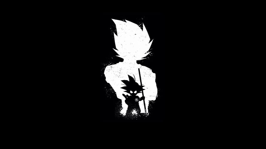 Dunkel • Silhouette von Son-Goku und Vegeta, Dragon Ball, echte Menschen, Lebensstile • Für Sie Das Beste für & Handy, Goku-schwarze Ästhetik im Vollmodus HD-Hintergrundbild
