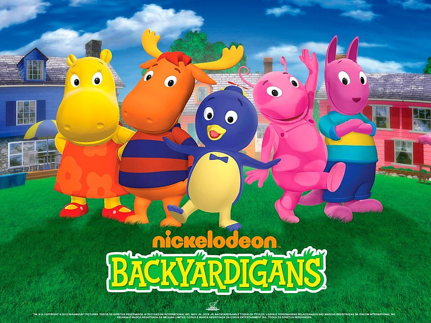 „The Backyardigans“ ist eine Kinderfernsehserie über kanadisch-amerikanische Hinterhoffreunde HD-Hintergrundbild