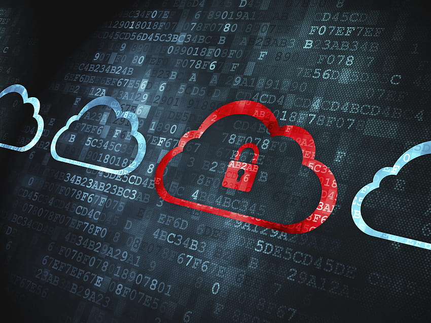 แนวคิดการคำนวณ: Cloud With Padlock บนพื้นหลังดิจิทัล – TBG Security – CyberSecurity Consulting, เทคโนโลยีคลาวด์ วอลล์เปเปอร์ HD