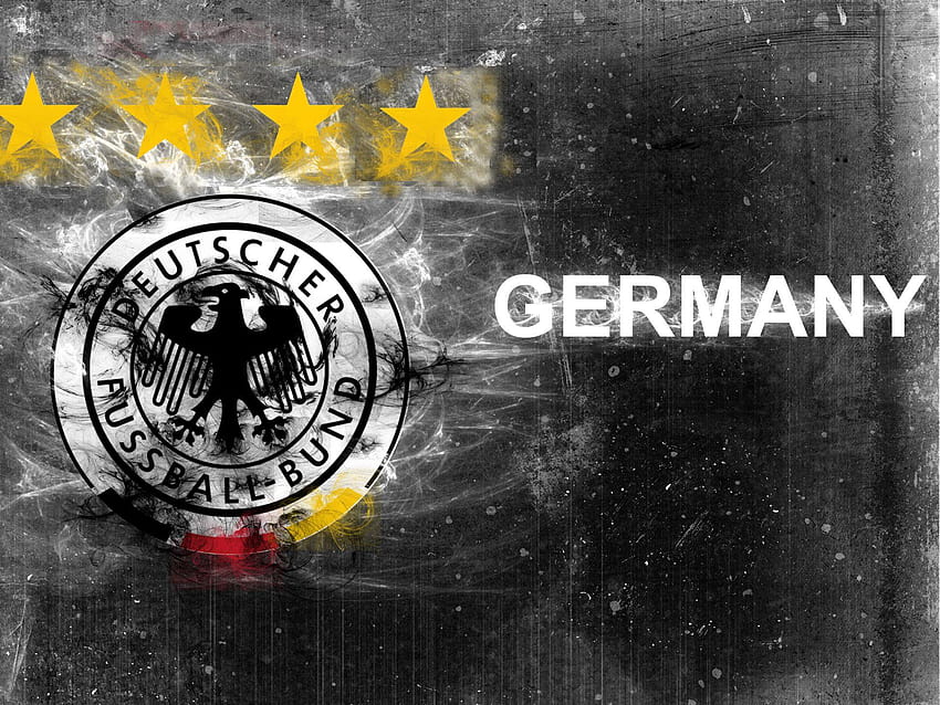 The Germany National Football Team Logo with Abstract Backgrounds, deutschland HD wallpaper
