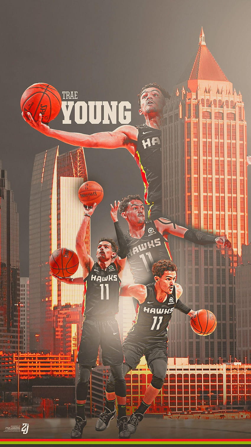 Trae Young on Behance HD phone wallpaper