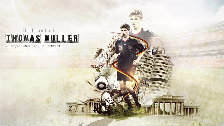 World Cup 2014 Thomas Muller Germany, germany 2015 HD wallpaper
