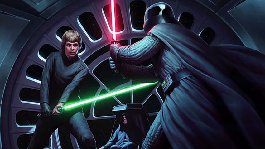 Star Wars Battlefront Luke Skywalker gegen Darth Vader HD-Hintergrundbild