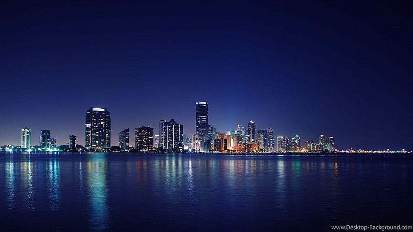 Miami Skyline . Backgrounds HD wallpaper
