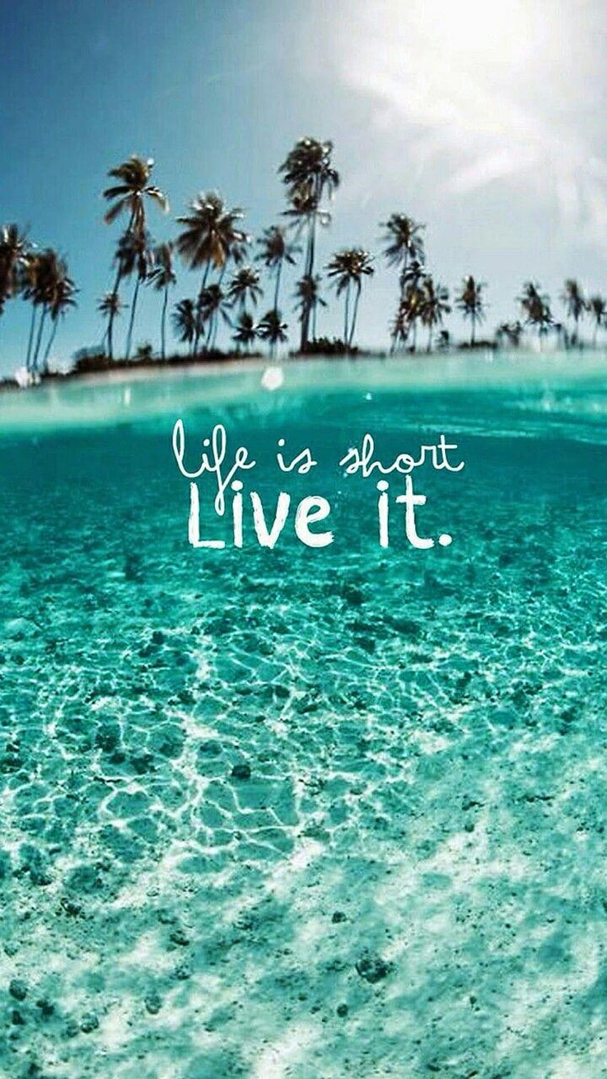 Beach tropical summer quotes paradise HD phone wallpaper | Pxfuel