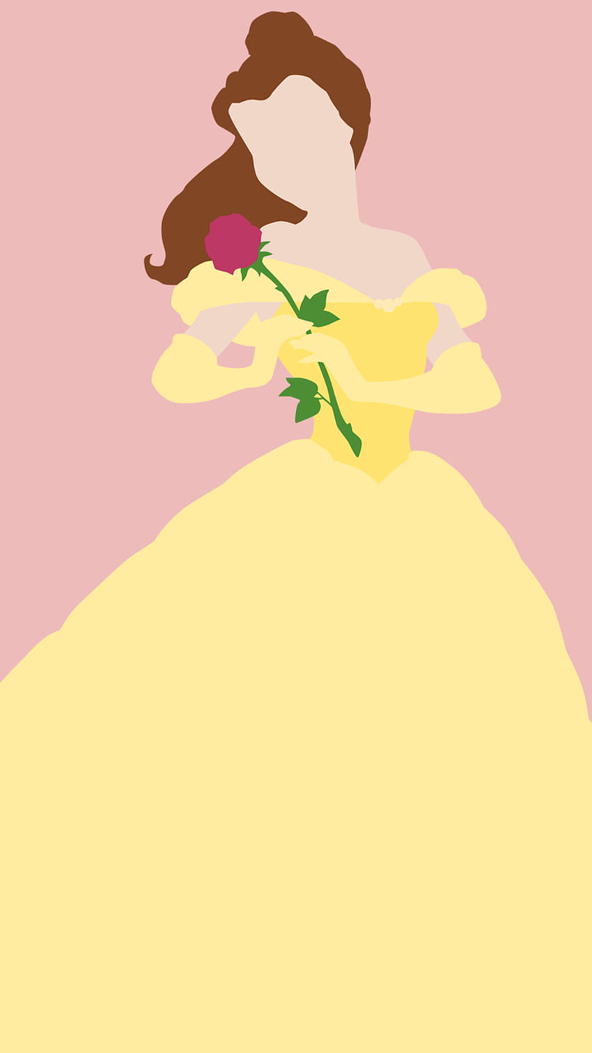 discovered by Lauren. Find and videos about disney, poster and belle, disney princess minimalist HD phone wallpaper