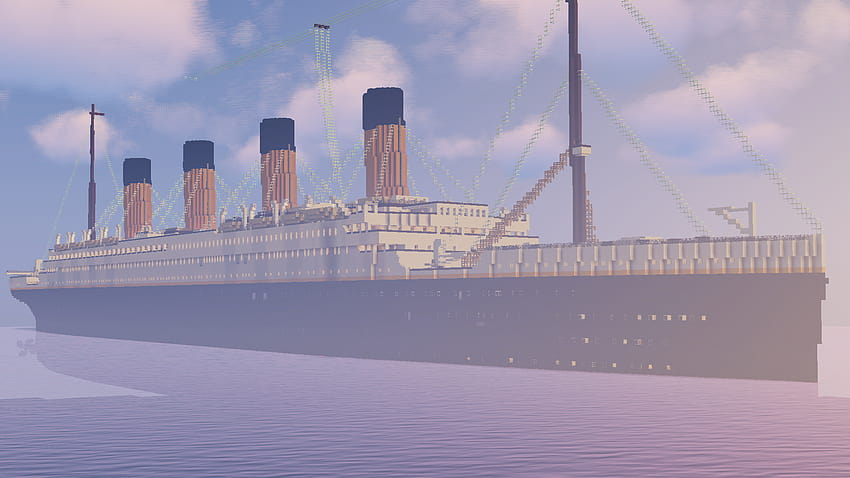 RMS Titanic in Minecraft : Minecraft, minecraft titanic HD wallpaper