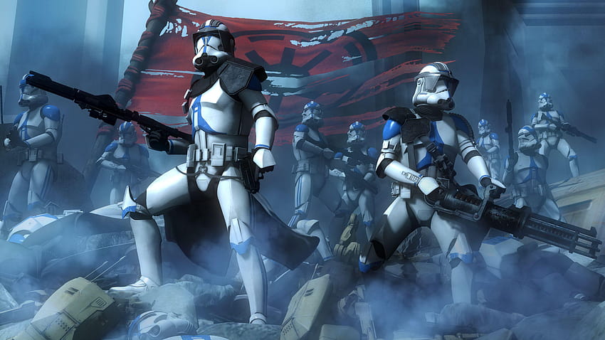 Star Wars: The Clone Wars Full and Backgrounds, żołnierz-klon Tapeta HD