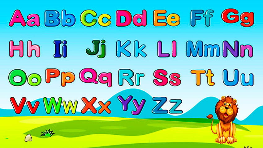 Alphabet For Kids Refrence Kids Angielski alfabet Tapeta HD
