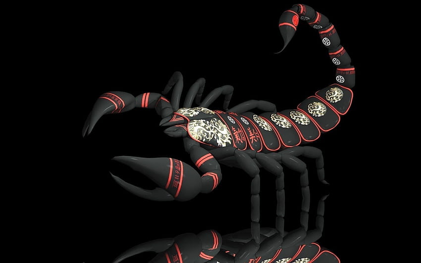 Scorpion Group, red scorpion HD wallpaper