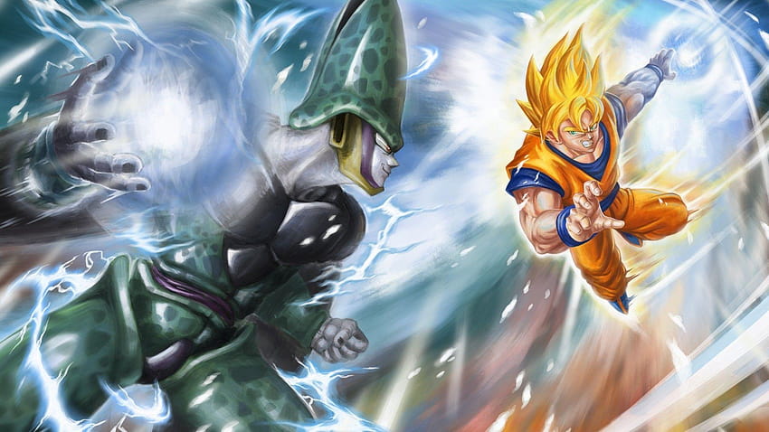 Goku Vs Cell Full and Backgrounds, dragon ball z HD wallpaper
