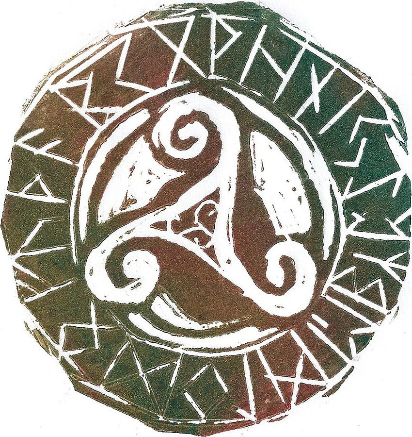 Norse Rune Triskel runes โดย [869x920] สำหรับ , มือถือ & แท็บเล็ตของคุณ, รูนไวกิ้ง วอลล์เปเปอร์โทรศัพท์ HD