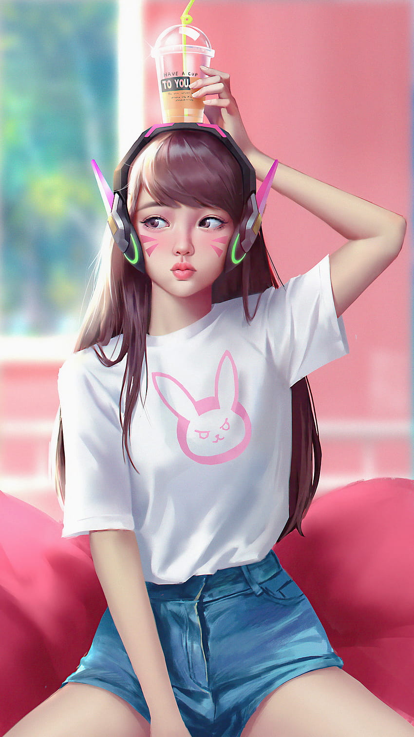 1080x1920 Summertime Over Dva オーバーウォッチ Iphone 7,6s,6 Plus, Pixel xl ,One Plus 3,3t,5 , Backgrounds, and HD電話の壁紙