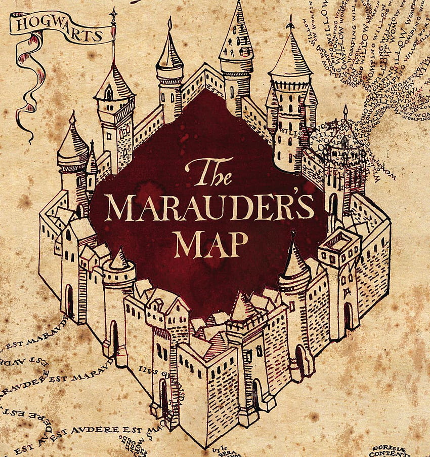 Harry Potter Marauders Map โทรศัพท์แผนที่ตัวกวน วอลล์เปเปอร์โทรศัพท์ HD