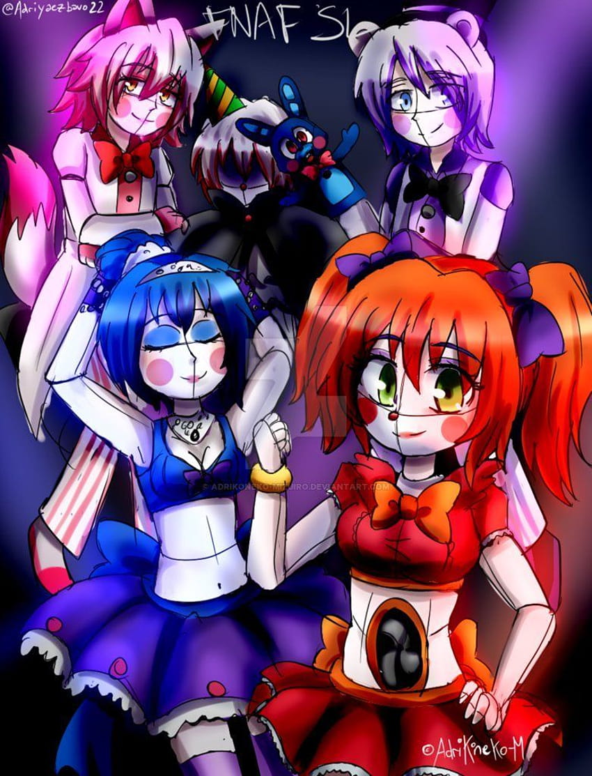 FNAFSL fanart by AdriKoneko, fnaf anime HD phone wallpaper | Pxfuel