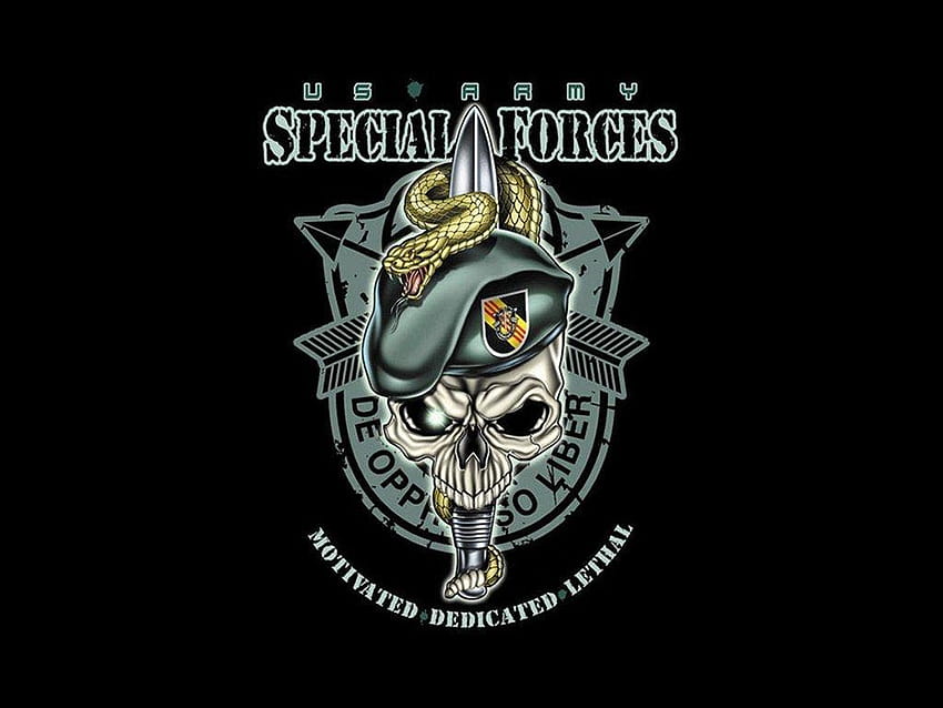 Logotipo de las Fuerzas Especiales del Ejército de EE. UU. 7916 In Logos cicom, símbolo del ejército fondo de pantalla