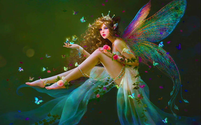 Spring Fairy, magic spring HD wallpaper