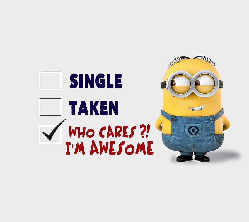 I'm Awesome, minions quotes HD wallpaper