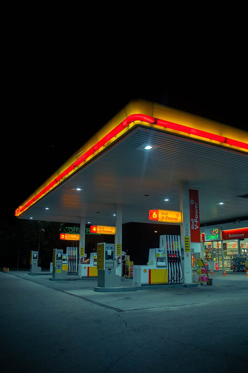 10 Бензиностанция, бензинова помпа HD тапет за телефон