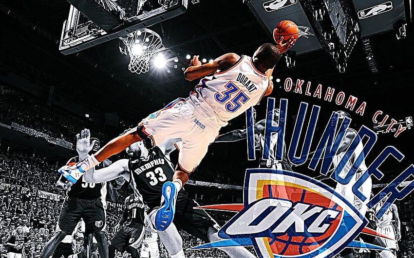 NBA Kevin Durant Oklahoma City Thunder 1440x900, kdurant papel de parede HD
