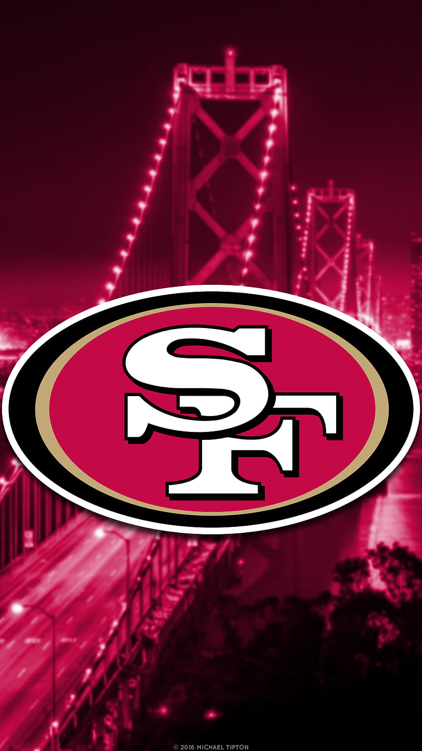 San Francisco 49ers 2018 Logotipo de la ciudad móvil fondo de pantalla del teléfono