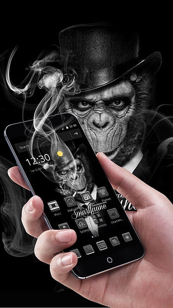 Premium Vector  Smoking gorilla head illustration  Dark art photography  Monkey illustration Monkey art