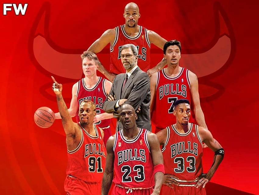 Chicago Bulls, Jordan Pippen Rodman Sfondo HD