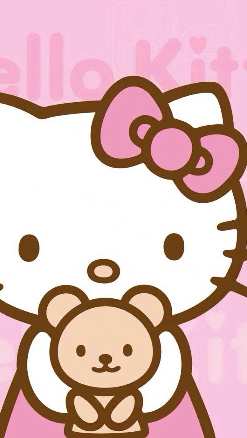 KT Juni. menyala, hello kitty merah muda wallpaper ponsel HD