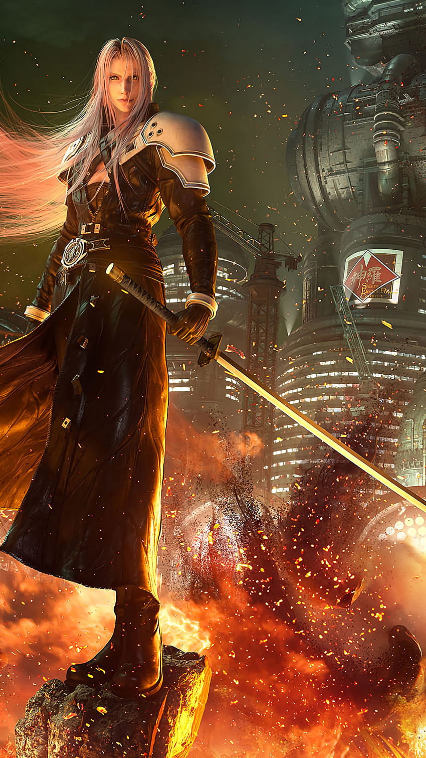 Sephiroth Final Fantasy 7 Remake, Final Fantasy VII remake Sephiroth Fond d'écran de téléphone HD