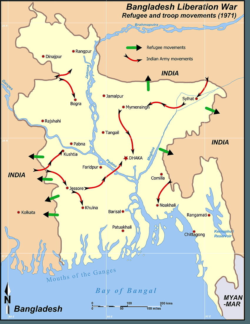 Geographische Karte von Bangladesch Karte von Bangladeschs Hauptstadt Dhaka HD-Handy-Hintergrundbild