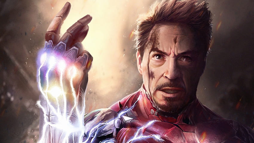 Homem de Ferro Snap Infinity Stones Avengers Endgame papel de parede HD