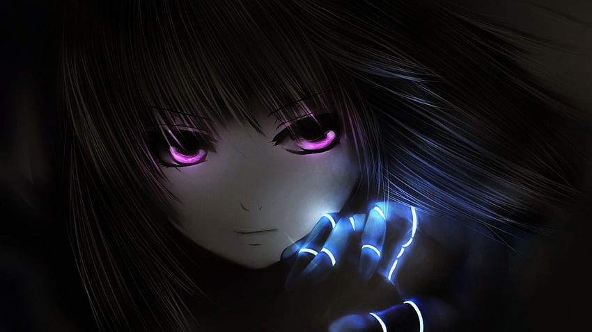 Cooles dunkles Anime-Mädchen, schwarzes Mädchen pfp HD-Hintergrundbild