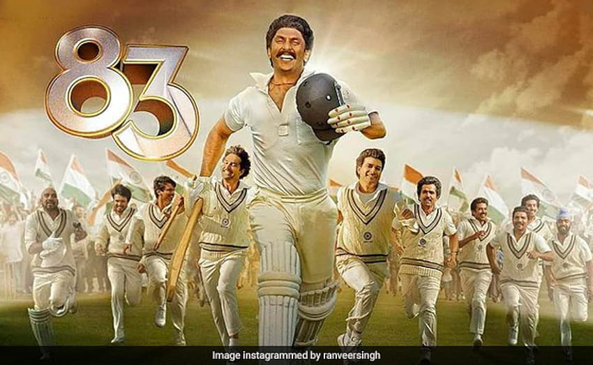83 Nuovo poster: Ranveer Singh e il team condividono uno scorcio del film dell'83 in India Sfondo HD